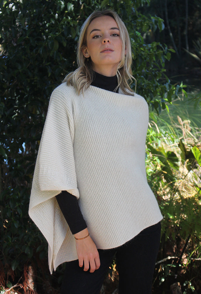 ALPACA RIB PONCHO