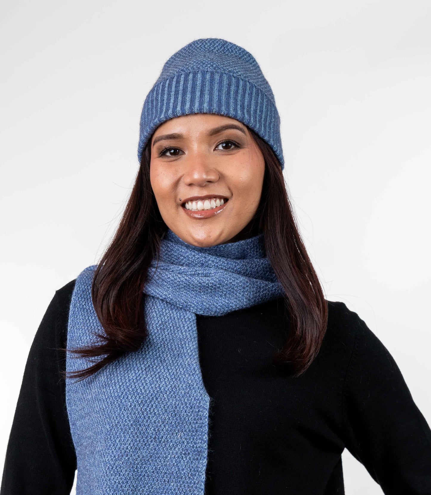MOSS STITCH PLATED BEANIE