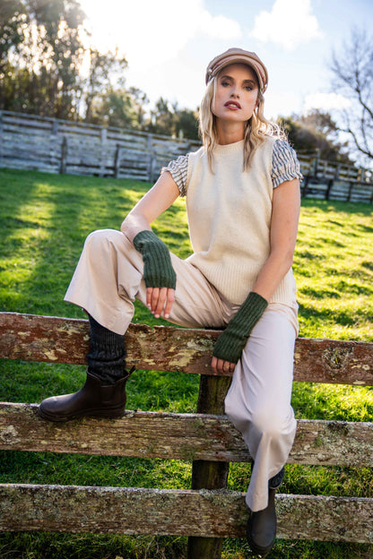 MOSS STITCH PLATED VEST
