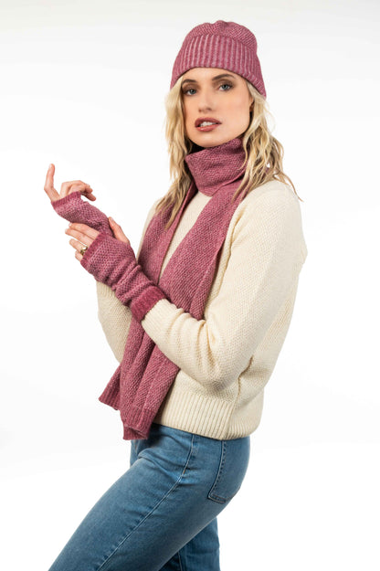 MOSS STITCH PLATED GLOVELET