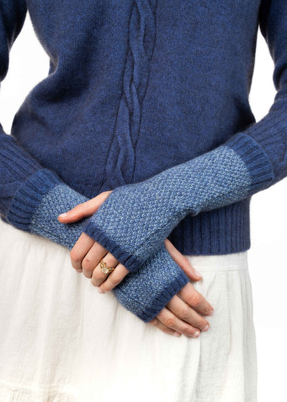 MOSS STITCH PLATED GLOVELET