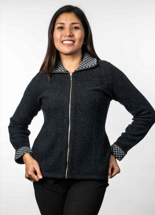 CONTRAST TRIM JACKET