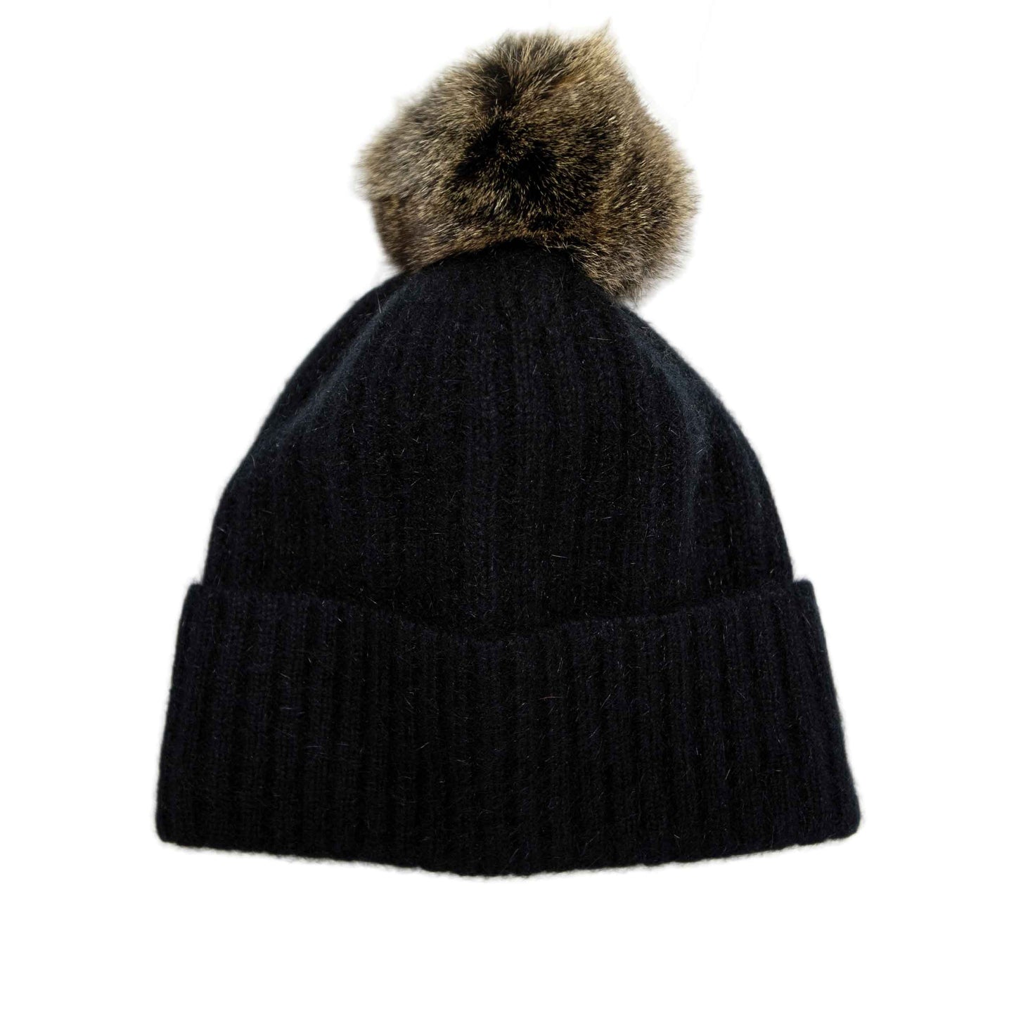 FUR POM POM BEANIE