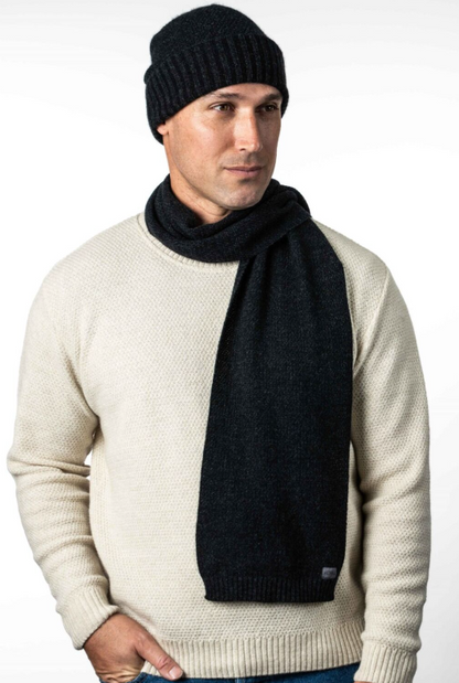 MOSS STITCH PLATED BEANIE