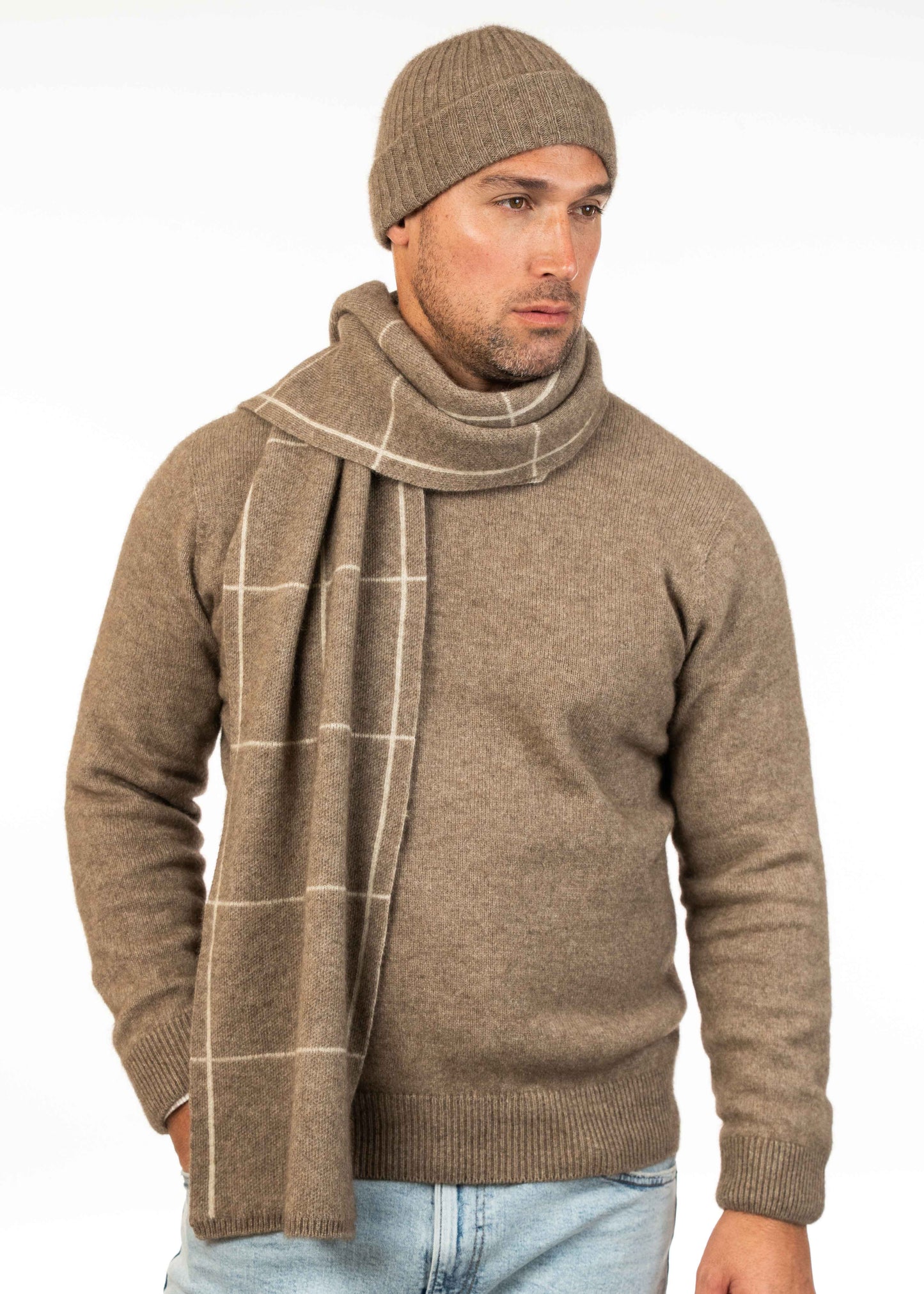 CHECK SCARF