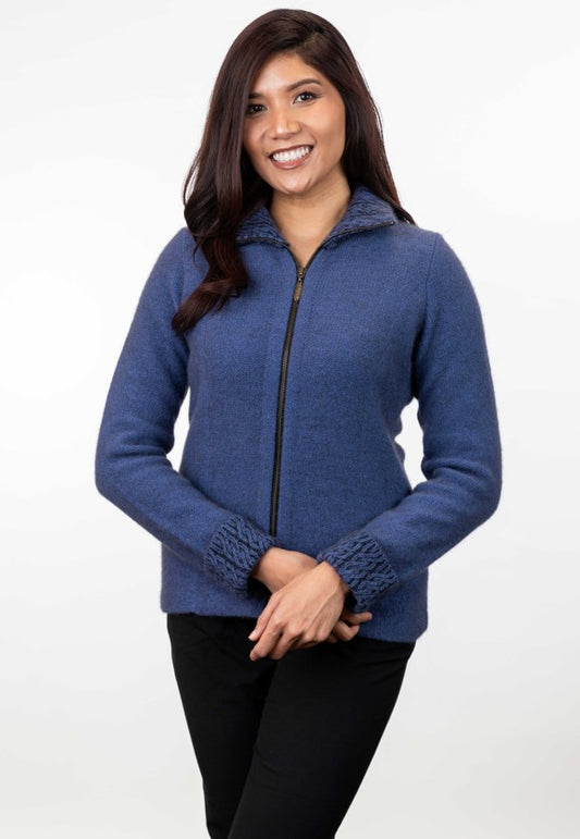 TWO TONE TRIM JACKET