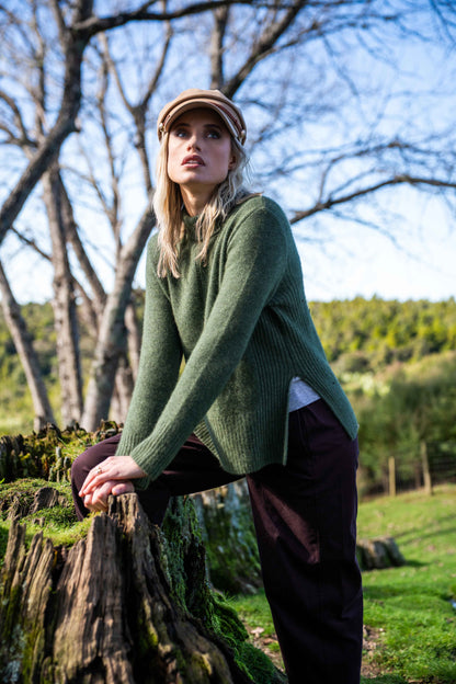 ROLL NECK RIB SWEATER