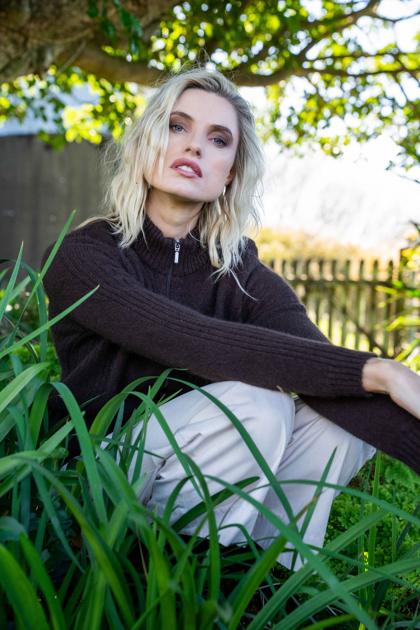 RIBBED ZIP JACKET