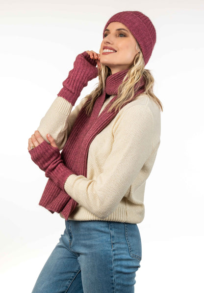 RIBBED KEYHOLE SCARF