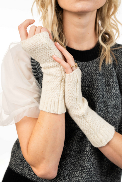MOSS STITCH PLATED GLOVELET