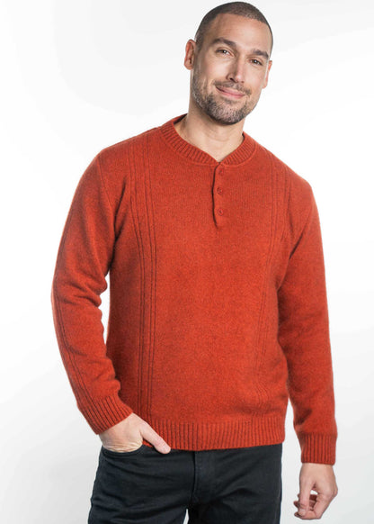 CREW NECK BUTTON JUMPER