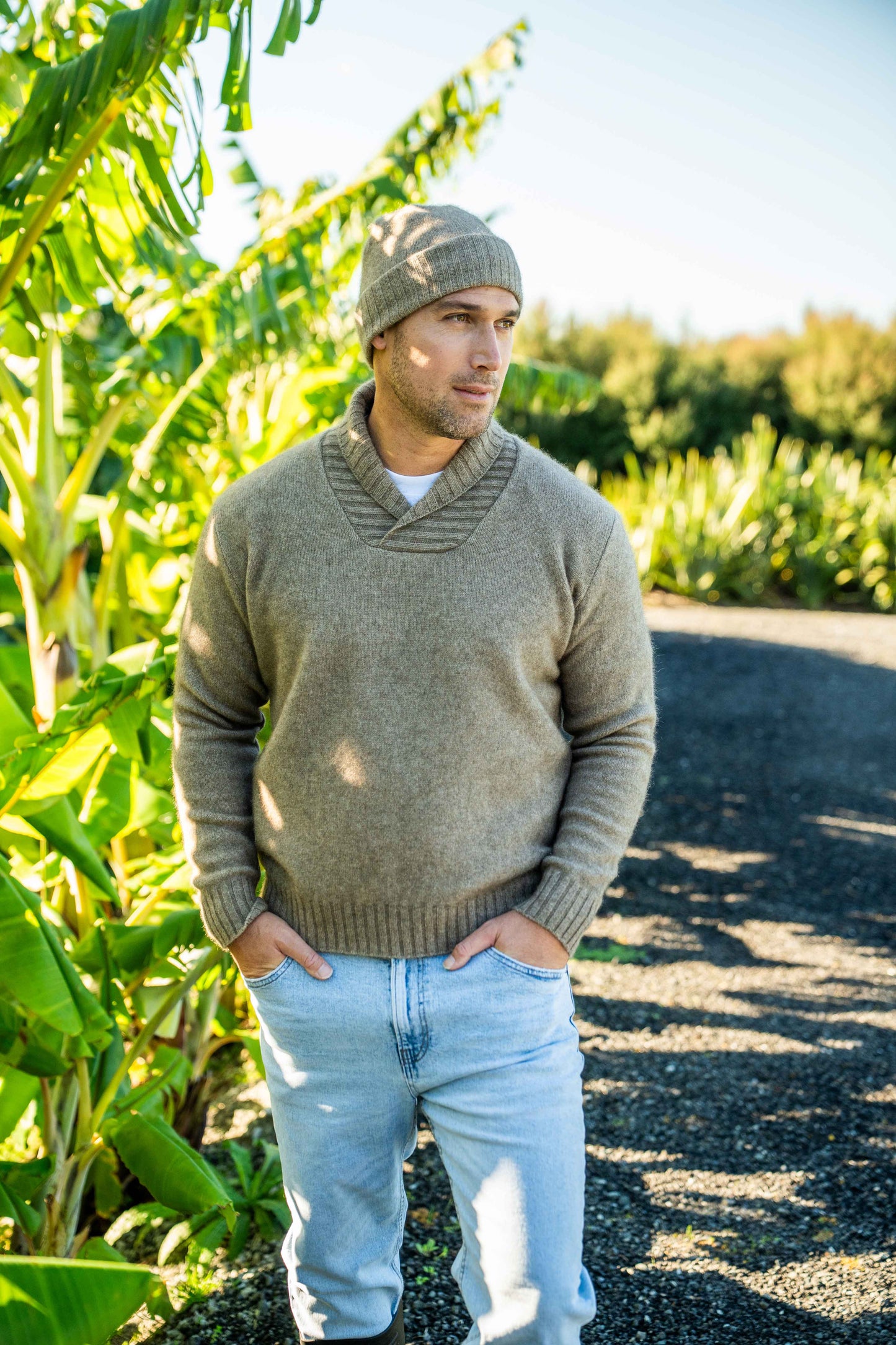 SHAWL COLLAR JUMPER