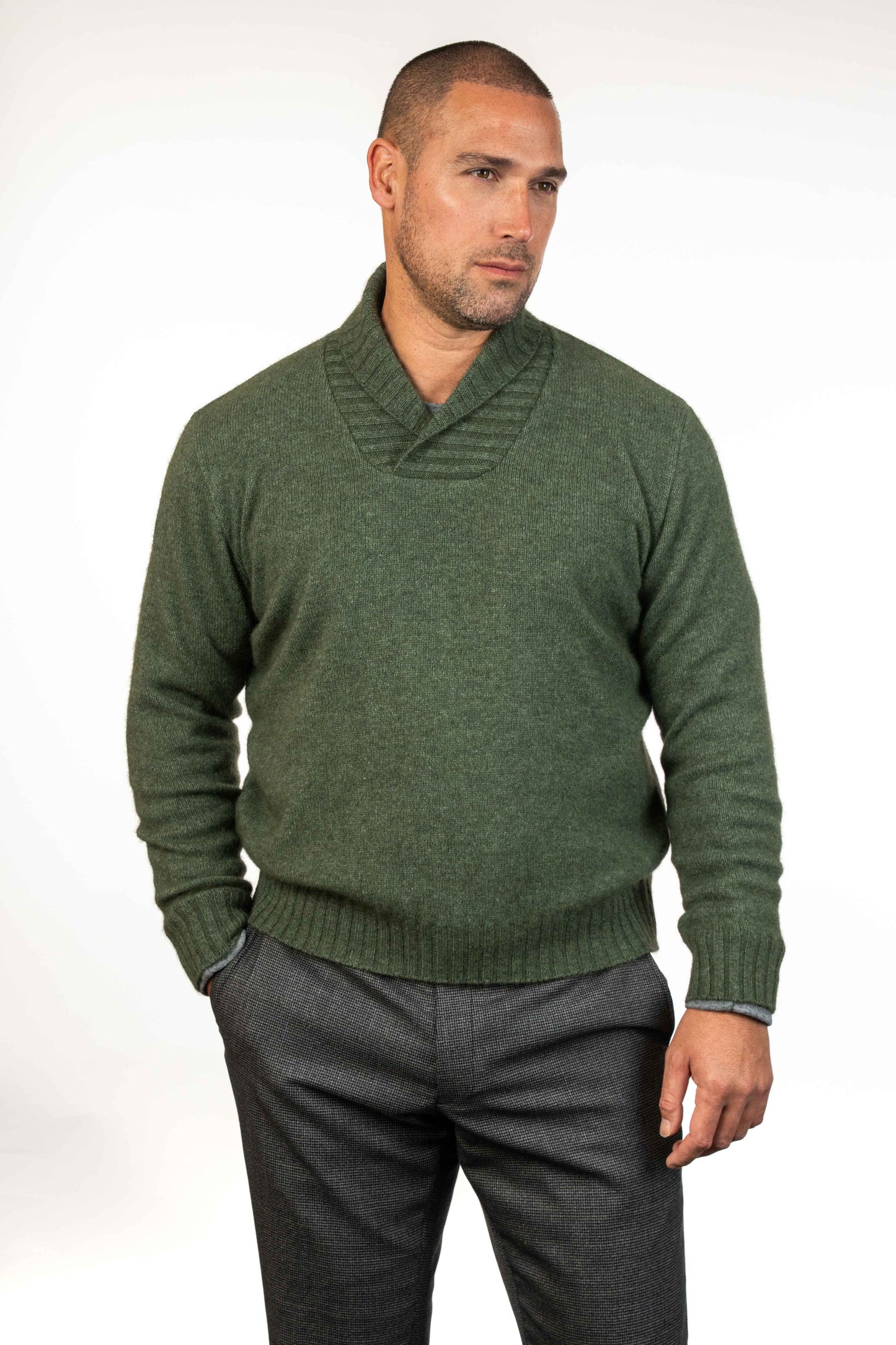 SHAWL COLLAR JUMPER