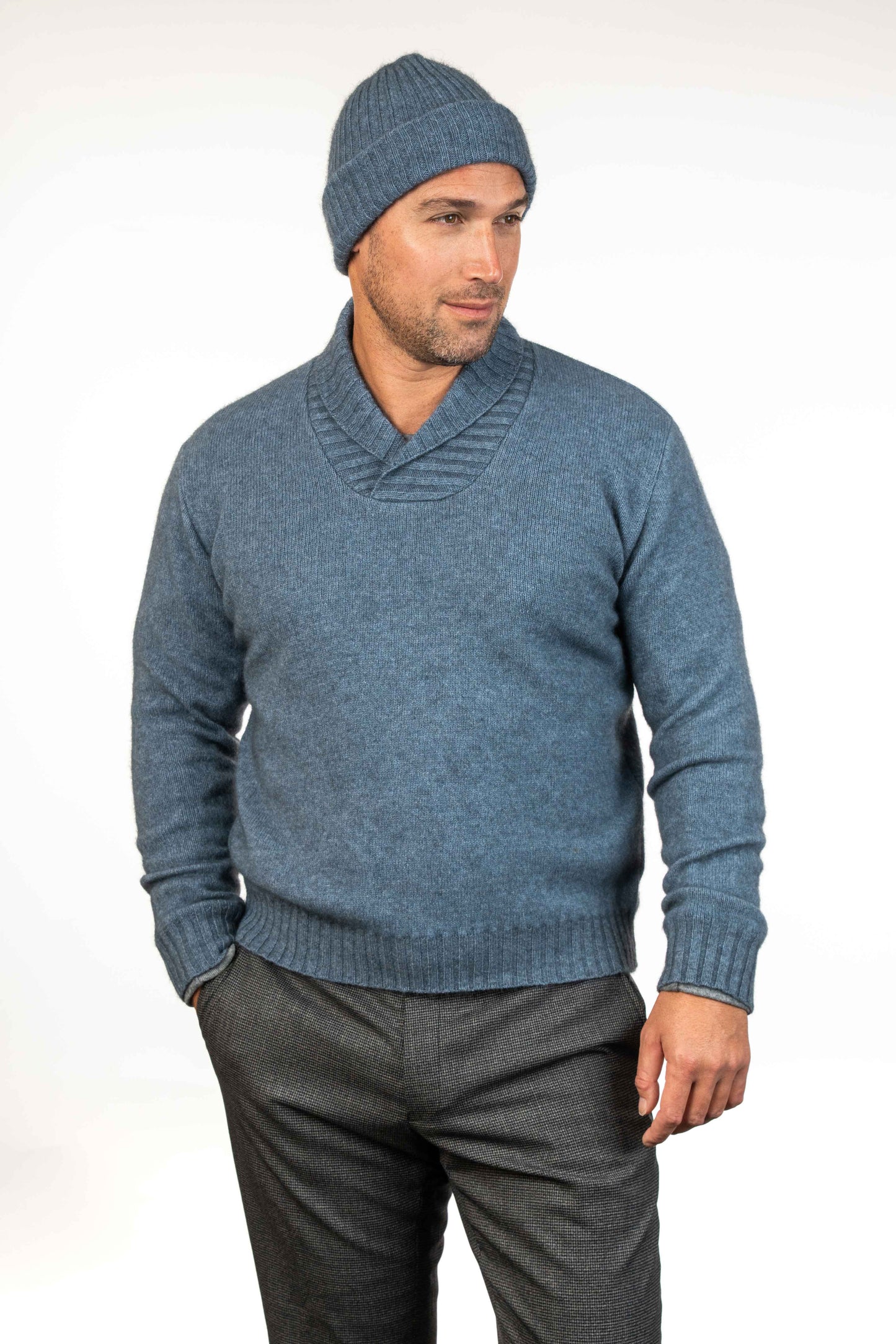 SHAWL COLLAR JUMPER