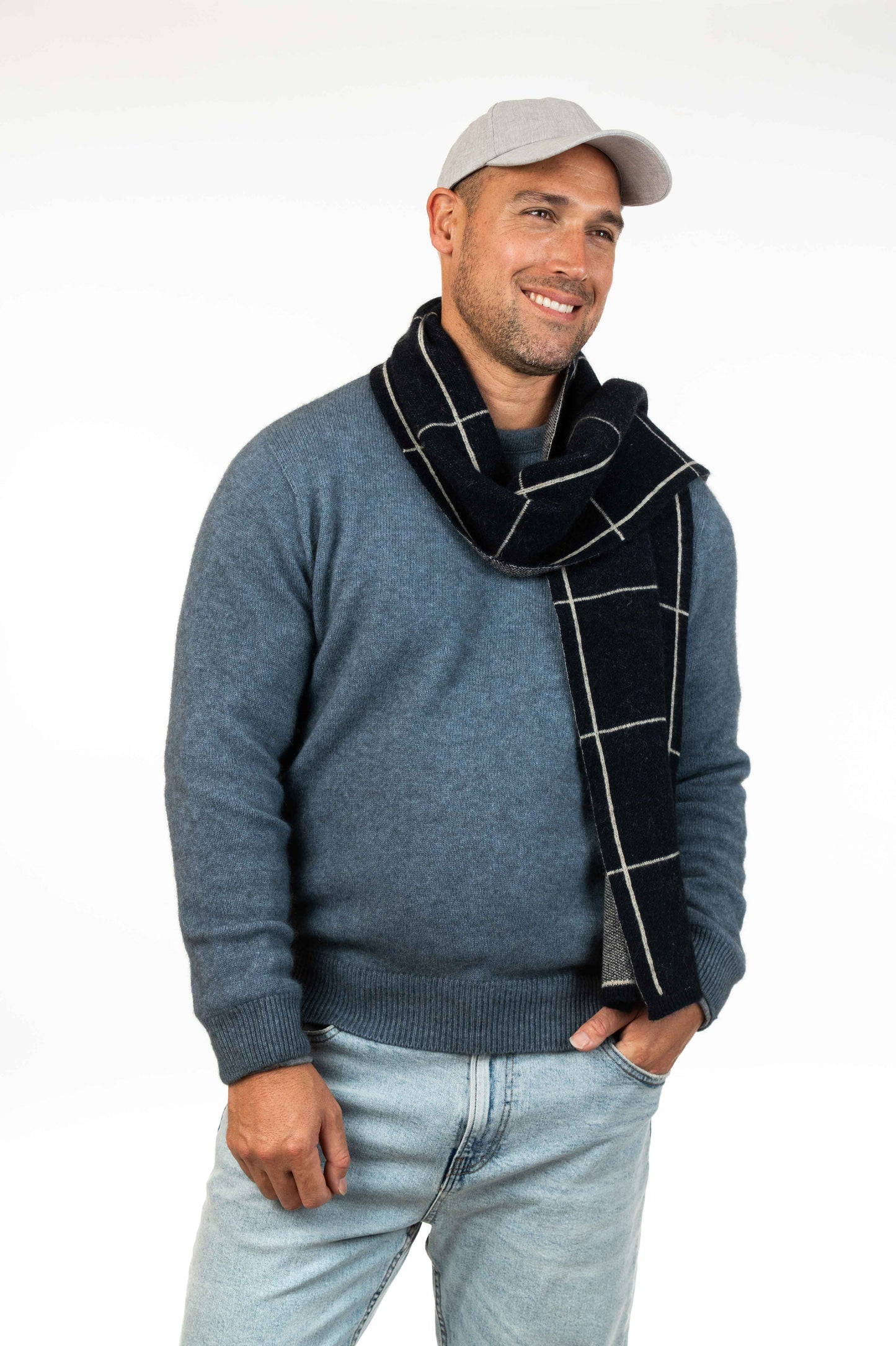CHECK SCARF
