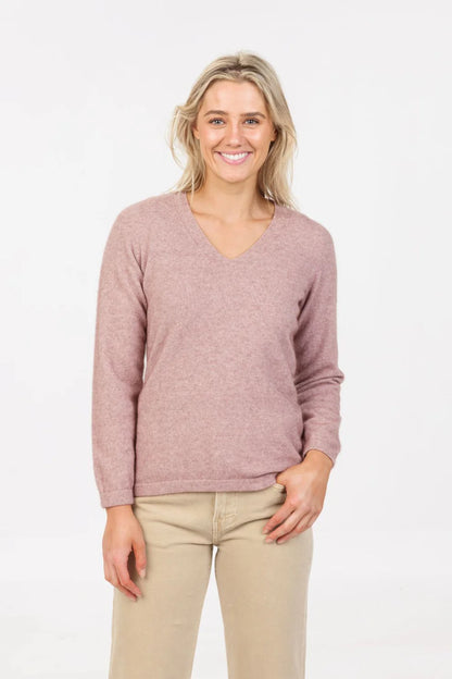 VEE NECK PLAIN SWEATER