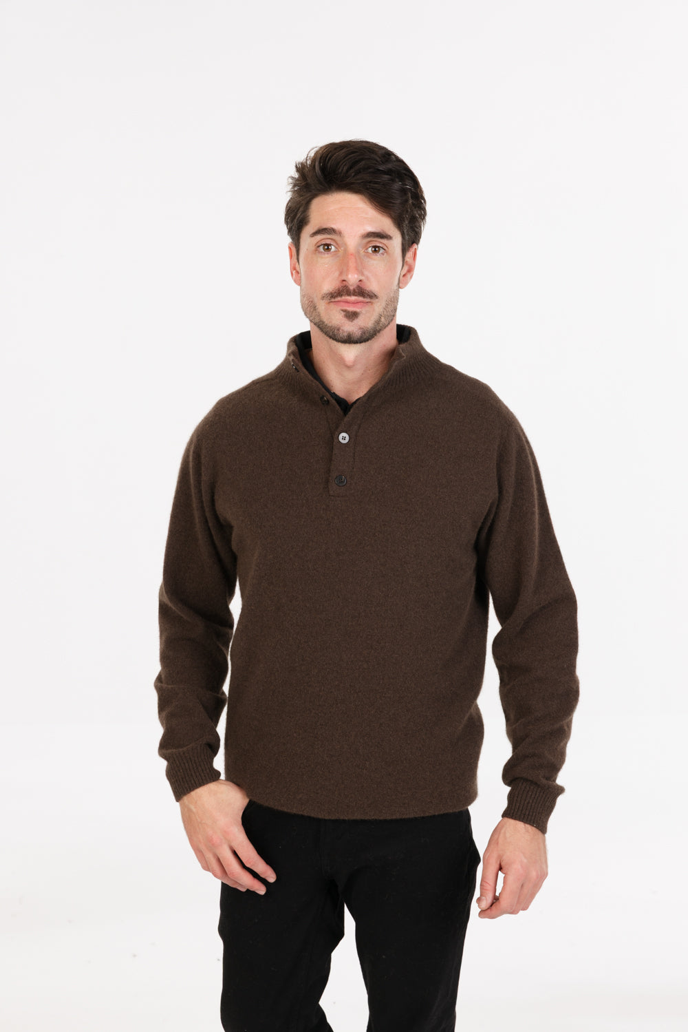 BUTTON COLLAR SWEATER