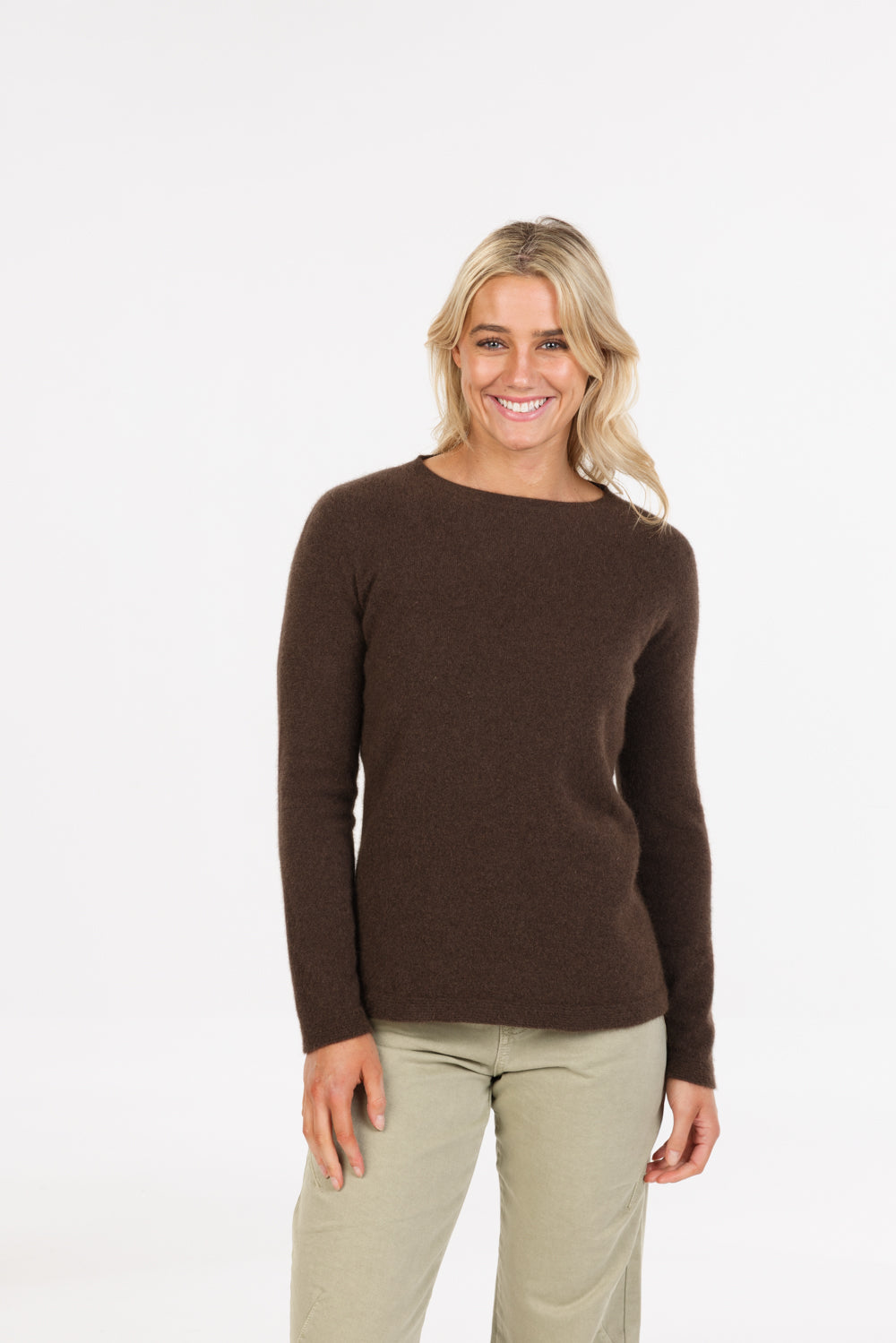 CREW NECK PLAIN SWEATER