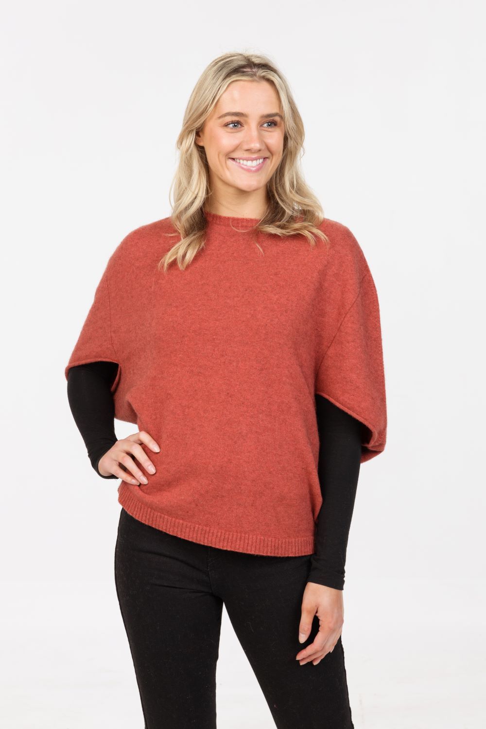 SPLIT SLEEVE PONCHO