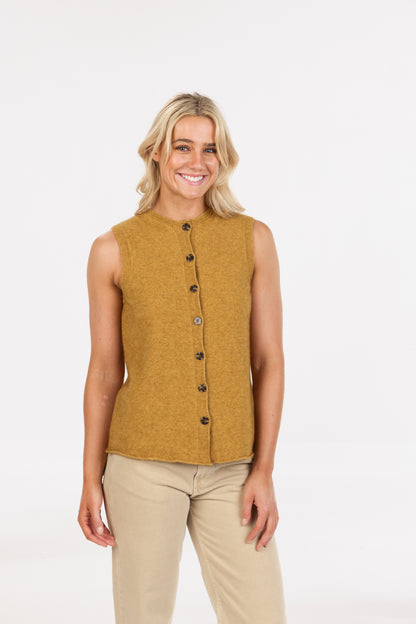 SLEEVELESS CARDIGAN