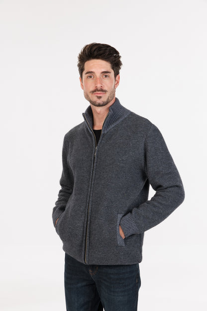 TEXTURED FULL ZIP JACKET