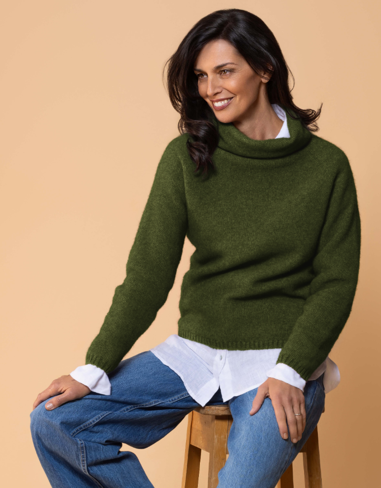 MOSS STITCH COWL