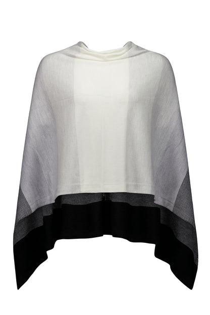 GRADUATED STRIPE PONCHO