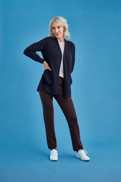 L/S OPEN FRONT LONG CARDIGAN