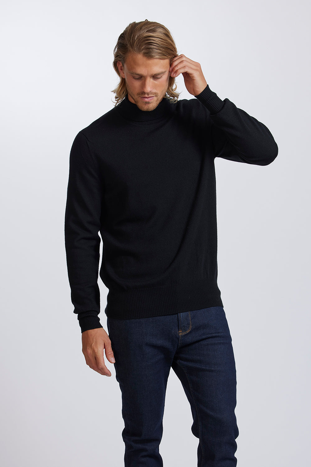 MEN'S POLO NECK – Woolshed Gallery