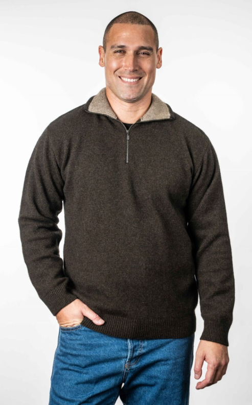 ZIP COLLAR JUMPER