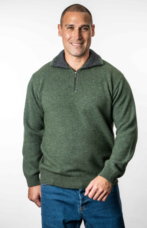 ZIP COLLAR JUMPER