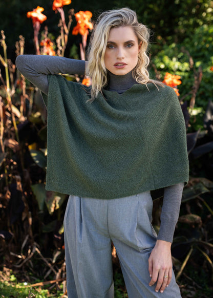 MOSS STITCH PONCHO