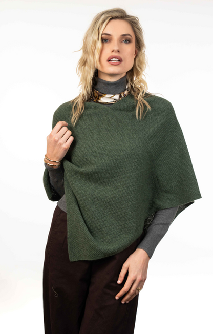 MOSS STITCH PONCHO