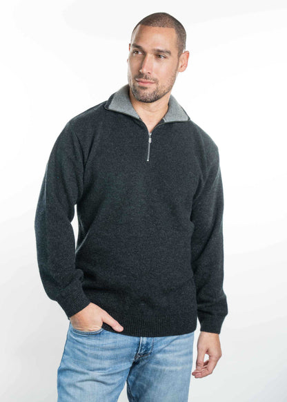 ZIP COLLAR JUMPER