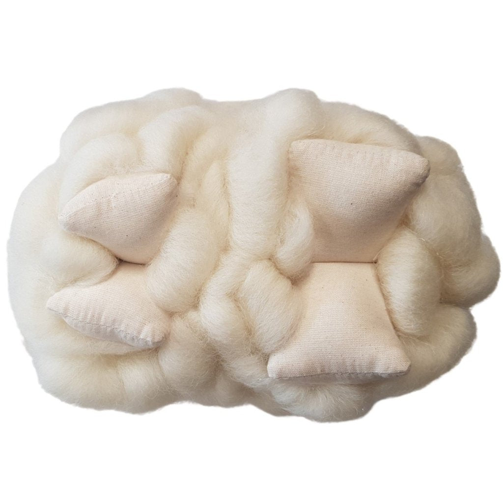 LARGE LOOPY WOOL SHEEP (WHITE)