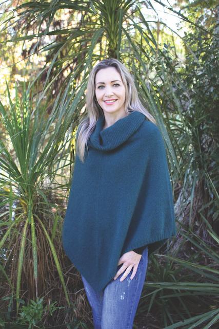 COWL NECK PONCHO - Woolshed Gallery