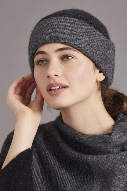 TWO TONE REVERSIBLE BEANIE