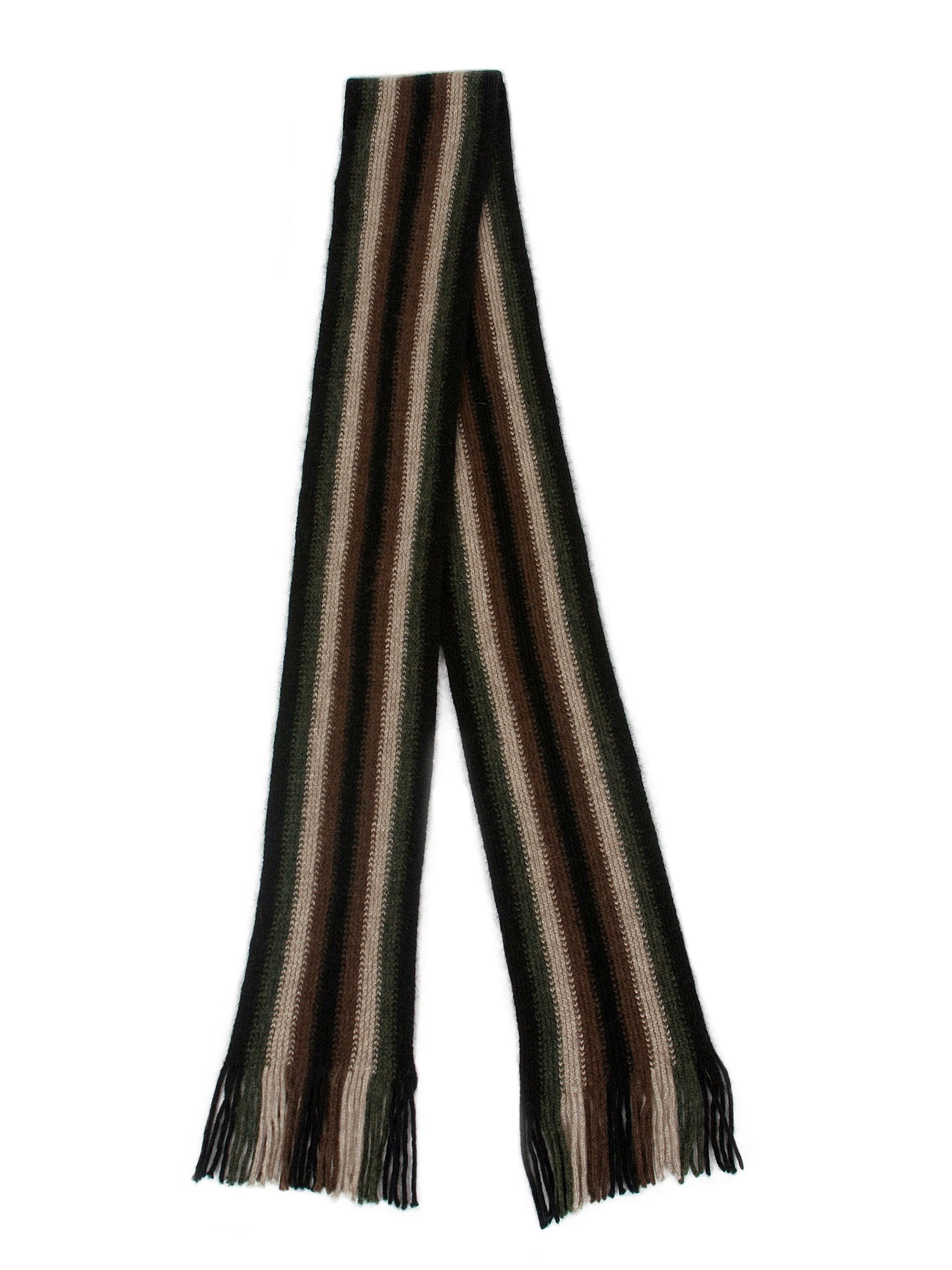 LONG VERTICAL STRIPED SCARF - Woolshed Gallery