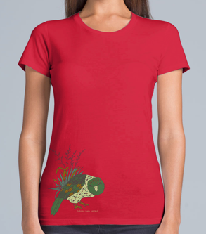 LADIES SCOOP NECK TEE - KAKAPO