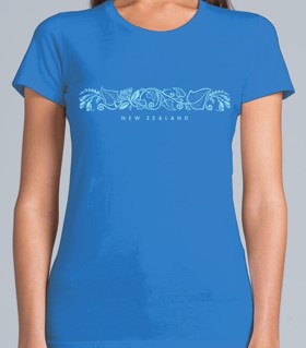 LADIES SCOOP NECK TEE - NATIVE FLORA