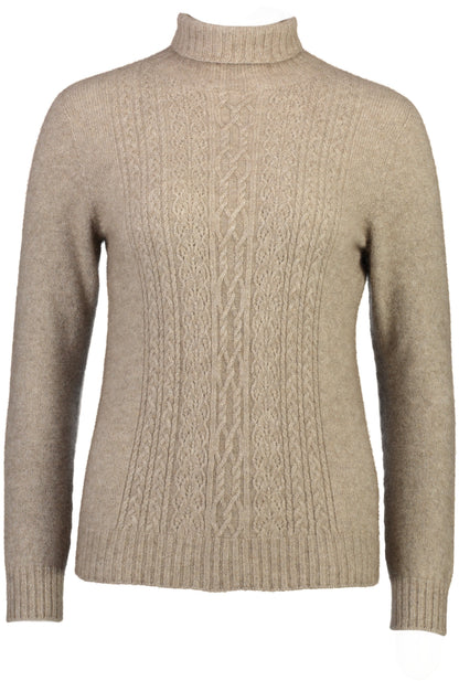 POLO NECK JERSEY WITH LACE DETAIL