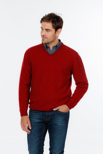 VEE NECK SWEATER - Woolshed Gallery