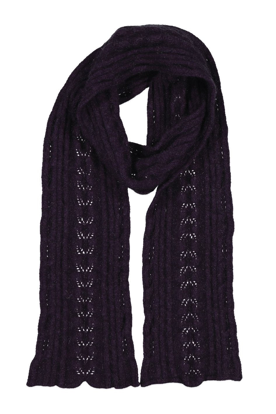 CABLE SCARF - Woolshed Gallery