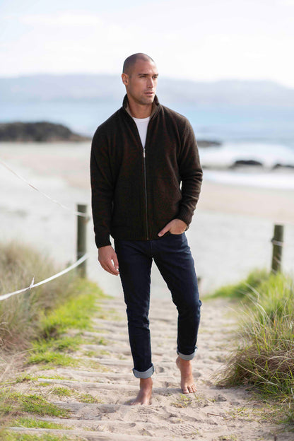 ZIP JACKET WITH POCKETS - Woolshed Gallery